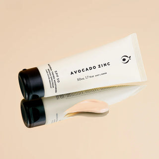 Avacado Zinc: SPF 50 Natural tinted moisturiser light shade